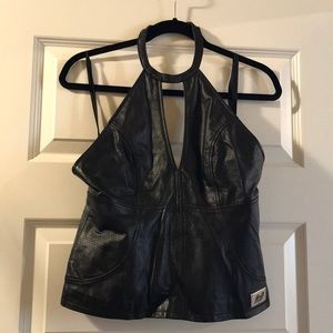 Leather Harley-Davidson top